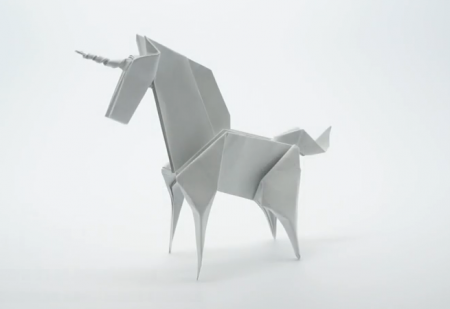 Origami unicornio