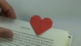 Marcapáginas corazón